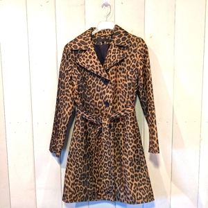 Via Spiga Animal Print Trench, Size S
